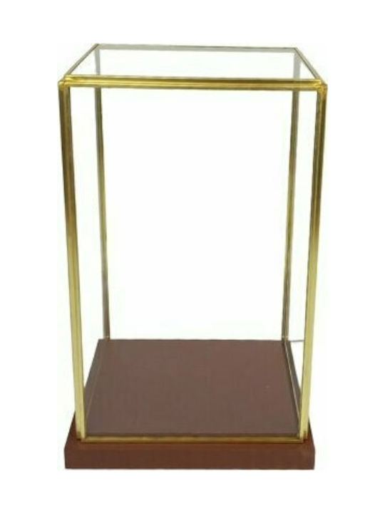JK Home Decoration Glass Geometric Table Decor 11x12x21cm