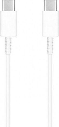 Samsung USB 2.0 Cable USB-C male - USB-C 100W Λευκό 1m EP-DG977BWE Bulk