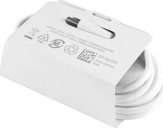 Samsung USB 2.0 Cable USB-C male - USB-C 100W Λευκό 1m EP-DG977BWE Bulk