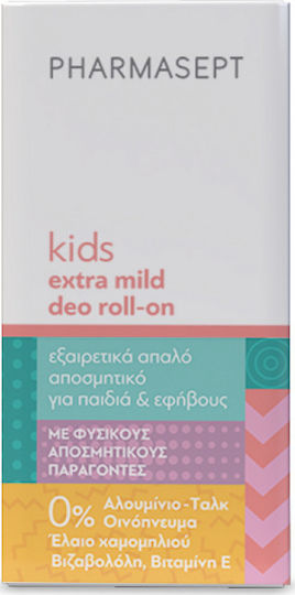 Pharmasept Extra Mild Deo Roll-On Παιδικό Αποσμητικό 50ml