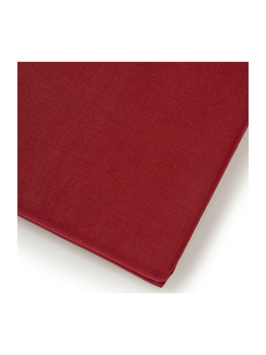 Melinen Sheet Semi Double with Elastic 120x200+30cm. Urban Bordeaux