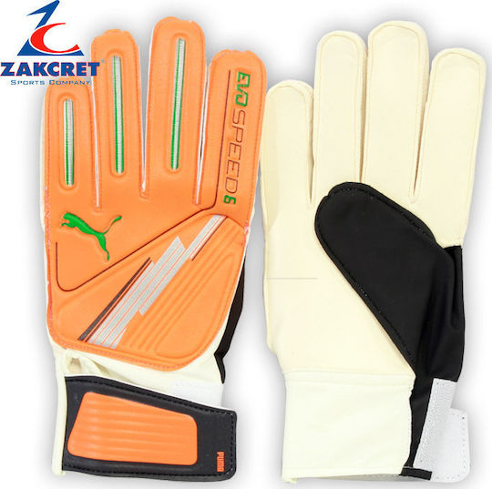 PUMA Evo Speed 6 Kids Goalkeeper Gloves Orange
