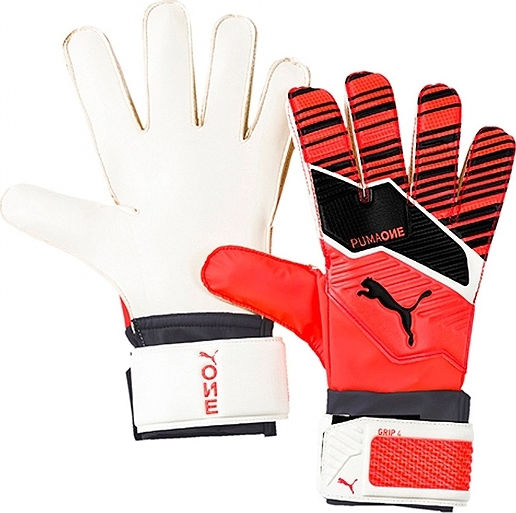PUMA One Grip 4 Adults Goalkeeper Gloves Red