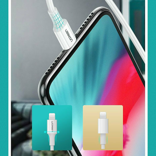 Ugreen US171 USB-C to Lightning Cable 18W Λευκό 1m (10493)