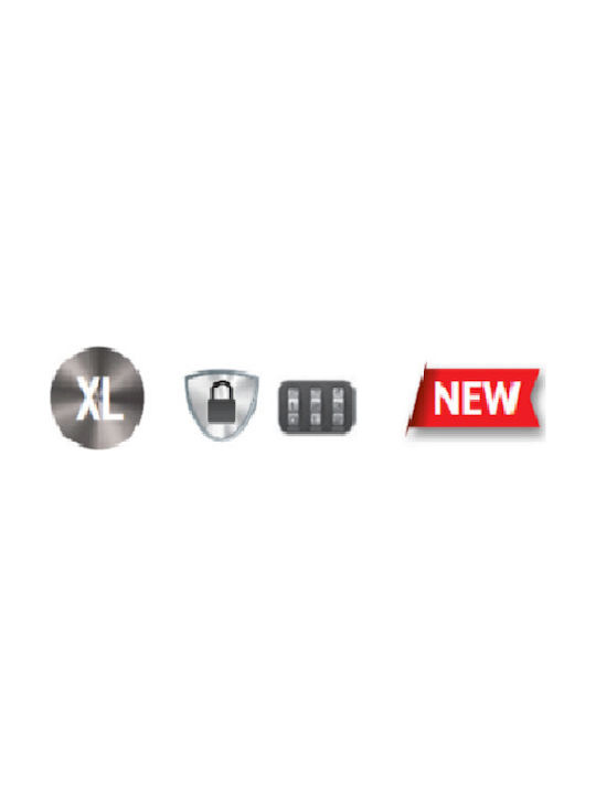 Master Lock Wall-mounted Combination Key Holder Metallic with Combination Dial 10.6x5.1x14.6cm