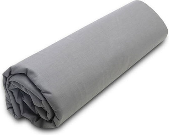 Sunshine Sheet Super-Double with Elastic 160x200+20cm. Menta 152 19 Dark Grey