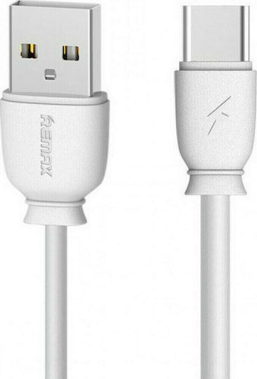 Remax RC-163A USB 2.0 Cable USB-C male - USB-A Λευκό 1m