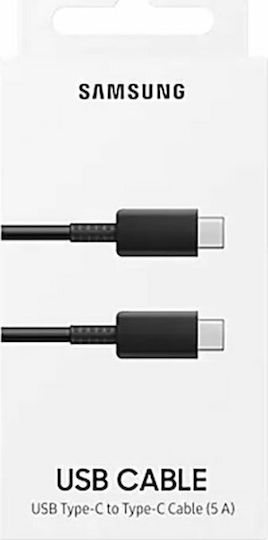 Samsung USB 2.0 Cable USB-C male - USB-C 100W Μαύρο 1m EP-DN975BBEGWW Bulk