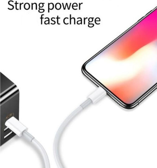 Awei CL-68 USB-C to Lightning Cable 18W Λευκό 1m