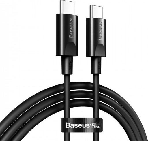 Celly Braided USB 2.0 Cable USB-C male - USB-C 100W PD Μαύρο 1m USBCUSBCPDBK