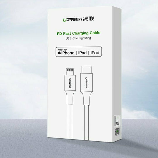 Ugreen US304 Braided USB-C to Lightning Cable 20W Black 1m (60759)