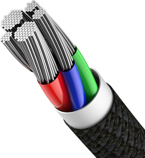 Baseus High Density Braided USB-C to Lightning Cable 20W Black 2m (CATLGD-A01)