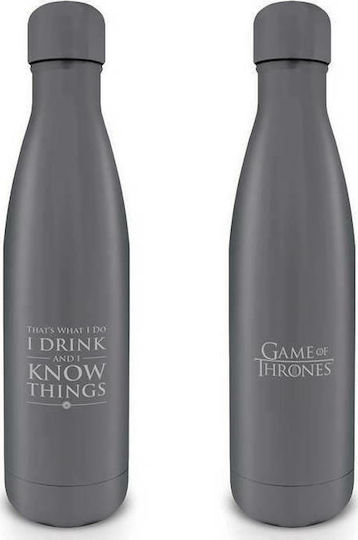 Pyramid Metal Drinks Bottle Μπουκάλι Θερμός Ανοξείδωτο 540ml Γκρι