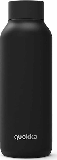 Quokka Solid Bottle Thermos Stainless Steel BPA Free 510ml Black with Mouthpiece