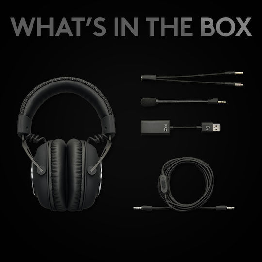 Logitech G Pro Over Ear Gaming Headset cu conexiune 2x3,5mm Negru