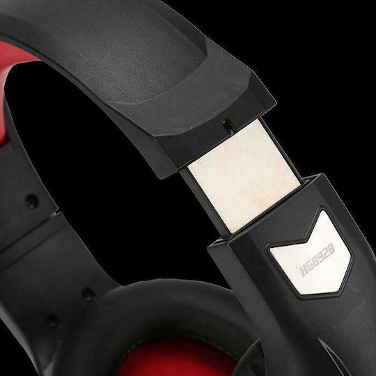 Marvo HG8928 Over Ear Gaming Headset με σύνδεση 2x3.5mm / 3.5mm Κόκκινο