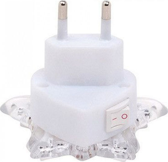 Horoz Electric Φωτάκι Νυκτός LED Schmetterling Weiß με Rot Φωτισμό
