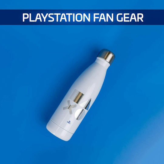 Paladone Playstation 5 Μπουκάλι Θερμός Ανοξείδωτο 460ml Λευκό
