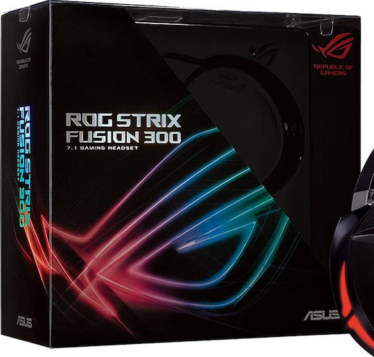 Asus ROG Strix Fusion 300 Over Ear Gaming Headset with Connection