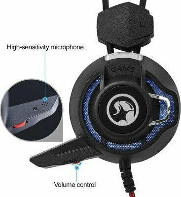 Marvo HG8956 Over Ear Gaming Headset με σύνδεση 2x3.5mm