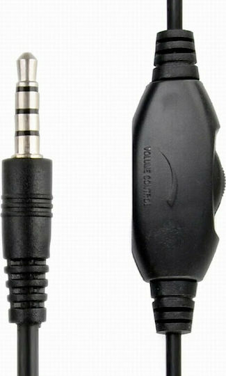 Gembird MHS-03-BK Over Ear Gaming Headset με σύνδεση 3.5mm Λευκό