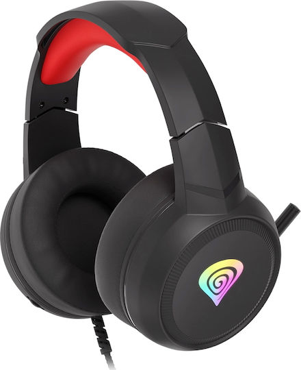 Genesis Neon 200 RGB Over Ear Gaming Headset με σύνδεση USB / 2x3.5mm / 3.5mm