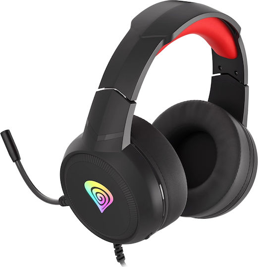 Genesis Neon 200 RGB Over Ear Gaming Headset με σύνδεση USB / 2x3.5mm / 3.5mm