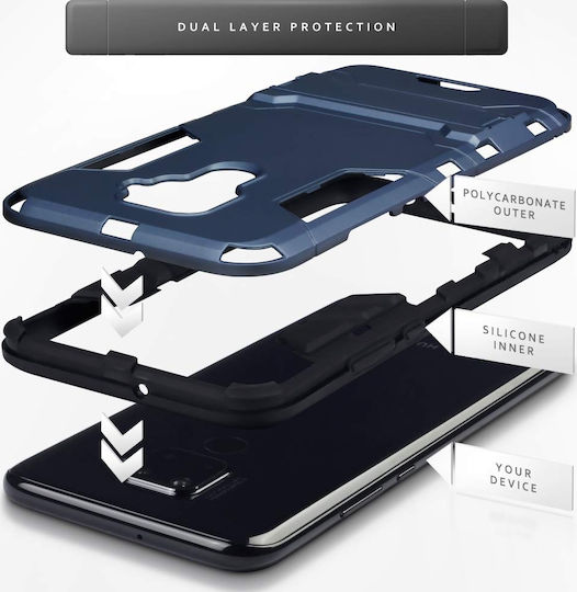 Terrapin Dual Layer Задна корица Пластмаса Син (Huawei Mate 20 Lite)