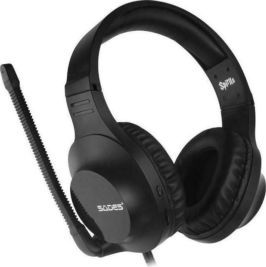 Sades Spirits Über Ohr Gaming-Headset mit Verbindung 2x3,5mm Schwarz
