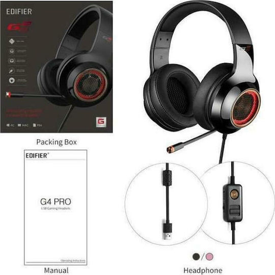 Edifier G4 Pro Über Ohr Gaming-Headset mit USB-Konnektivität
