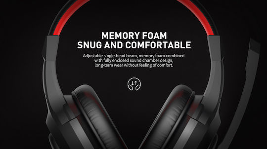 Havit H2031D Over Ear Gaming Headset με σύνδεση 3.5mm / USB