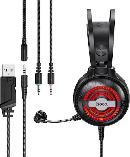 Hoco W101 Streamer Over Ear Gaming Headset with Connection 2x3.5mm / USB