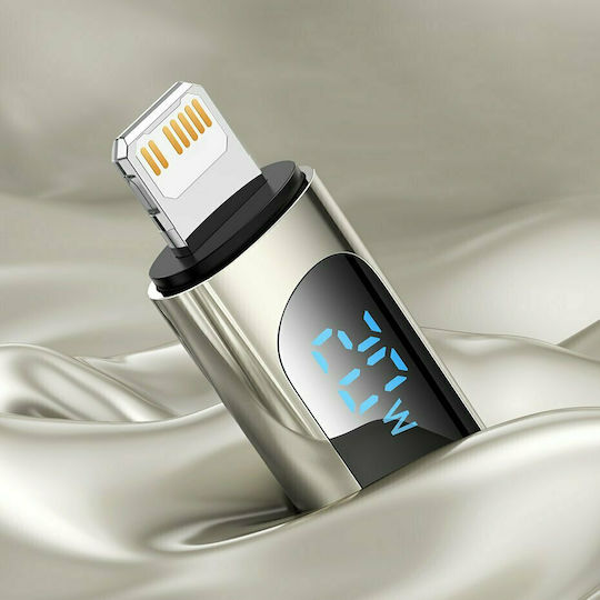 Baseus Display Плетена USB-C към Lightning кабел 20W Черен 1м (CATLSK-01)