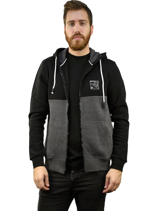 Men's Sweatshirt with Hood Black / Pencil
