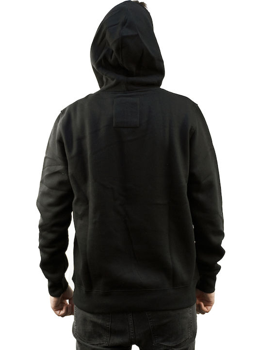 Magnetic North Men's Sweatshirt with Hood and Pockets Black