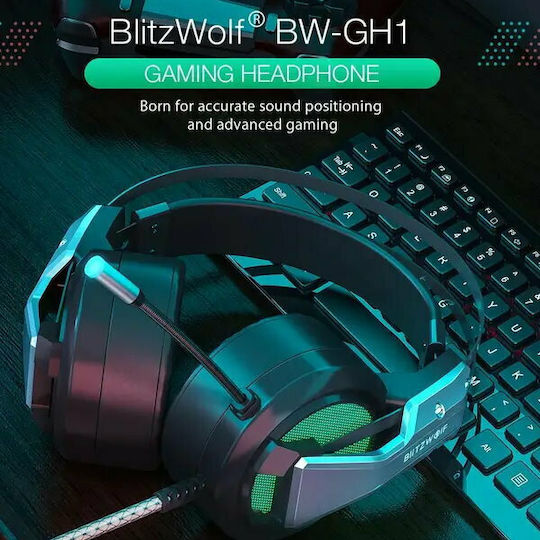 BlitzWolf BW-GH1 Over Ear Gaming Headset με σύνδεση USB
