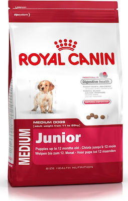 Royal Canin Puppy Medium 15kg Trockenfutter für Welpen mittlerer Rassen mit Mais und Geflügel