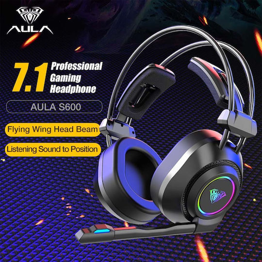 Aula Mountain S600 Over Ear Gaming Headset με σύνδεση USB