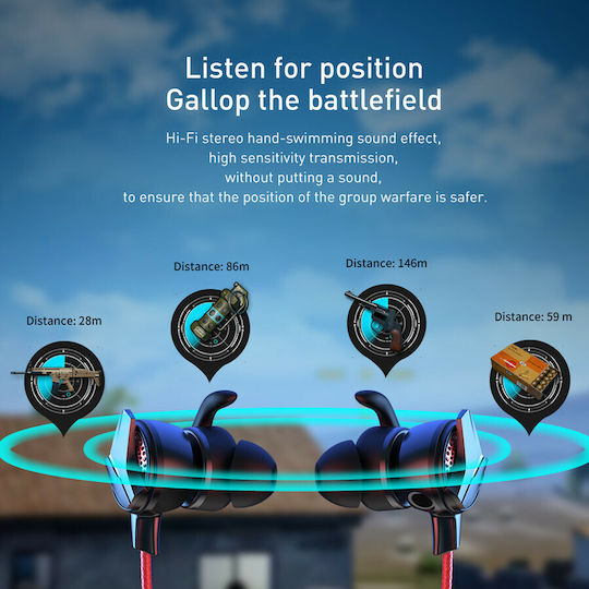 Baseus Gamo C15 In Ear Gaming Headset με σύνδεση USB