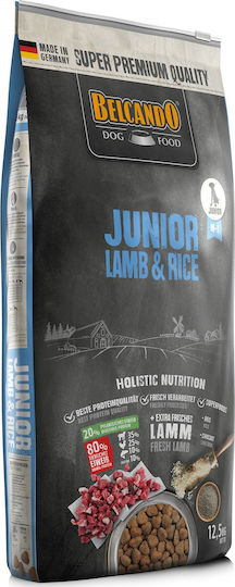 Belcando Junior Lamb & Rice 12.5kg Hrană Uscată fără Cereale pentru Căţei de Rase Medii & Mari cu Miel și Orez