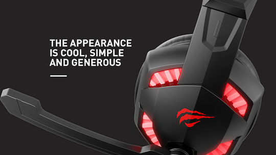 Havit H2032D Over Ear Gaming Headset με σύνδεση 3.5mm / USB