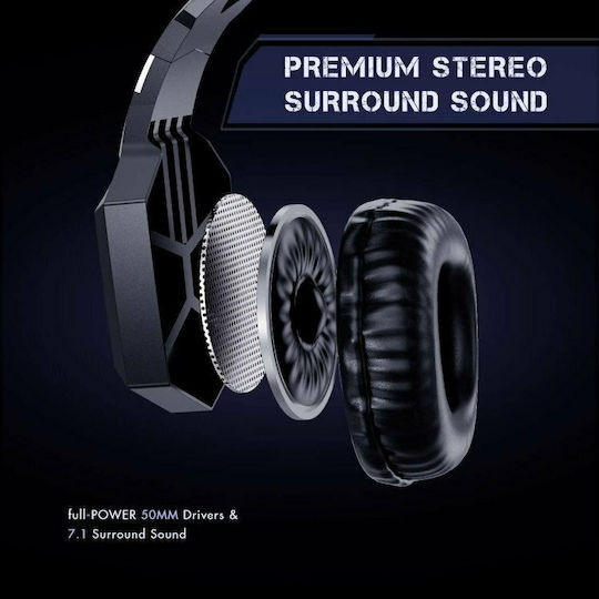 Onikuma K8 Over Ear Gaming Headset με σύνδεση 3.5mm / USB