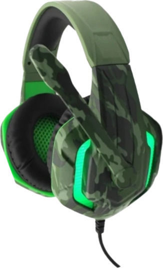 Komc G312 Over Ear Gaming Headset με σύνδεση 2x3.5mm / USB Πράσινο