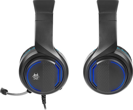 Tracer Gamezone Dragon Blue Over Ear Gaming Headset με σύνδεση 3.5mm