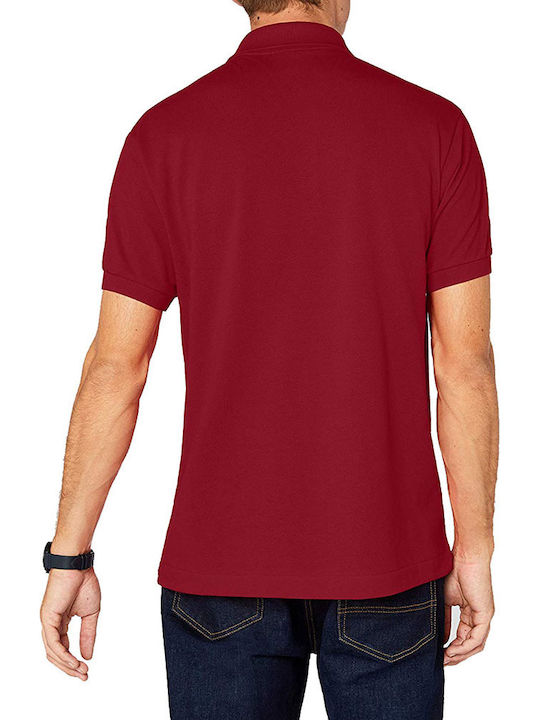 Lacoste Ανδρικό T-shirt Κοντομάνικο Polo Μπορντό