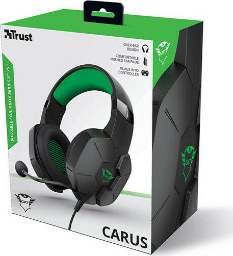 Trust GXT 323X Carus Надушници Геймърски слушалки с връзка 3,5 мм Черен