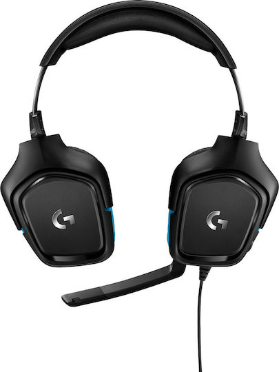 Logitech G432 7.1 Over Ear Gaming Headset with Connection 3.5mm / USB Blue