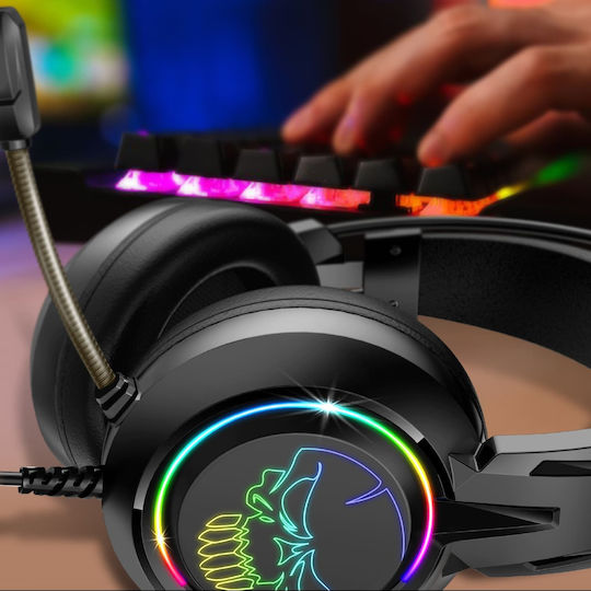 Spirit of Gamer Elite H10 Über Ohr Gaming-Headset mit Verbindung 3,5mm / USB Schwarz