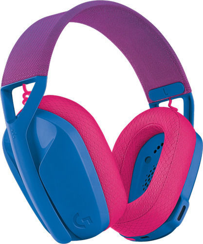 Logitech G435 Lightspeed Fără fir Over Ear Gaming Headset cu conexiune Bluetooth / USB Blue / Fuchsia