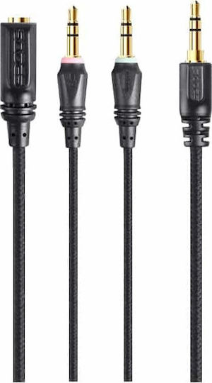Sades Spirits Peste ureche Gaming Headset cu conexiune 2x3,5mm Albastru